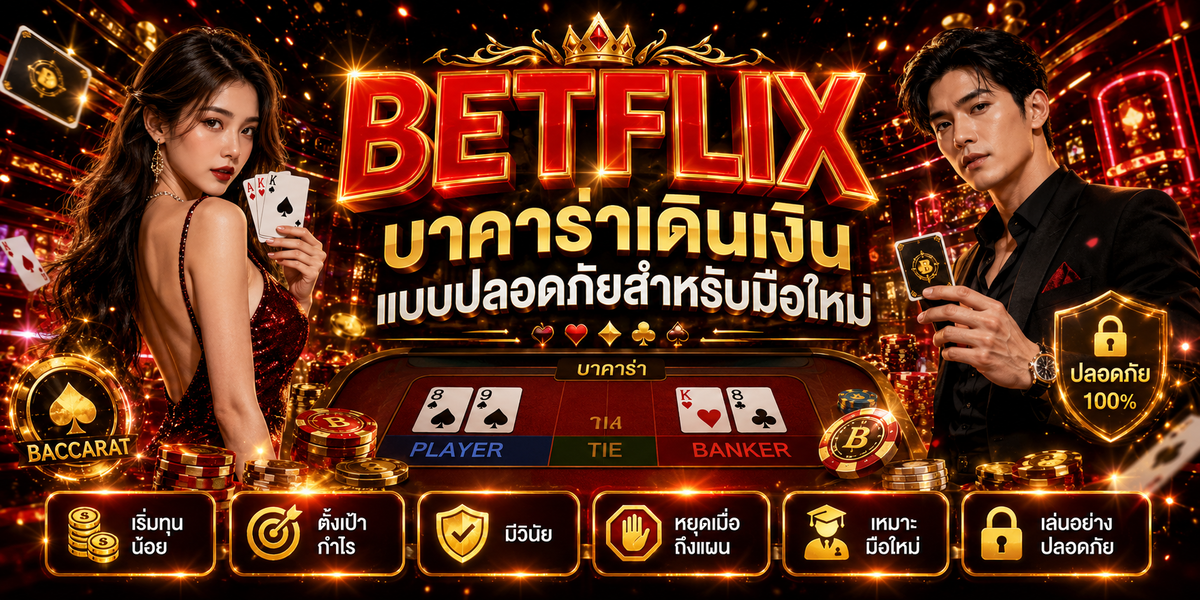 BETFLIX บาคาร่าเดินเงินแบบปลอดภัยสำหรับมือใหม่