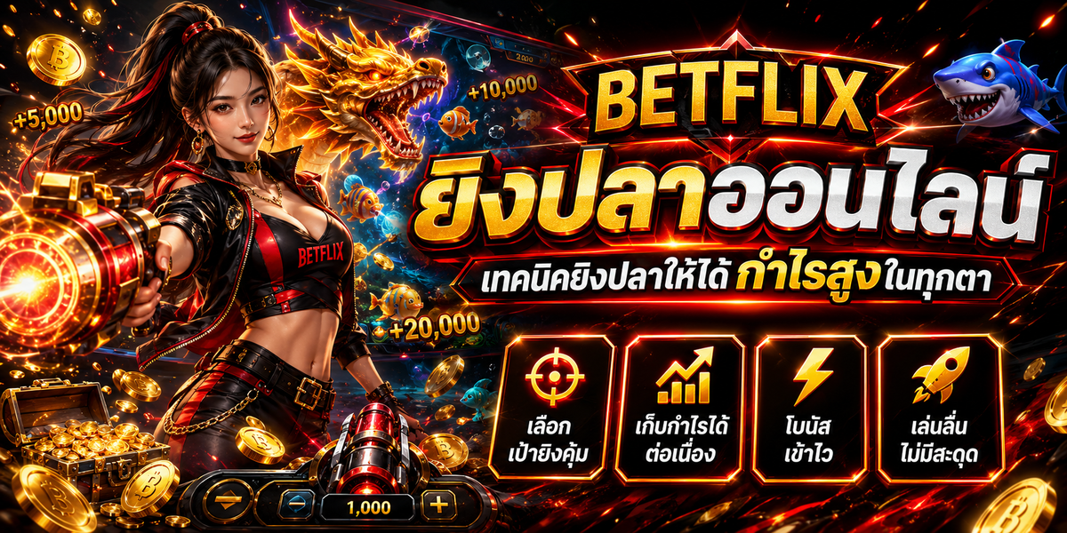BETFLIX ยิงปลาออนไลน์ เทคนิคยิงปลาให้ได้กำไรสูงในทุกตา